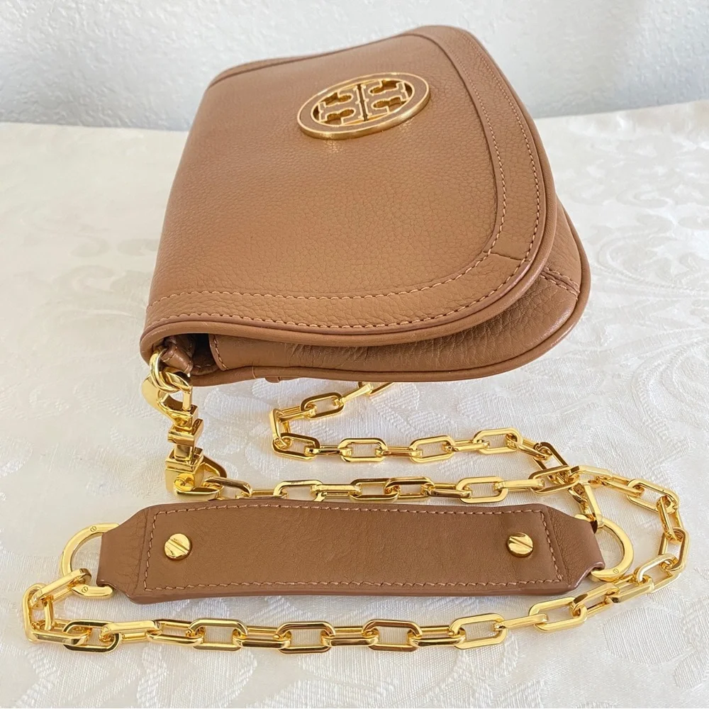 Tory Burch chain strap logo flap bag